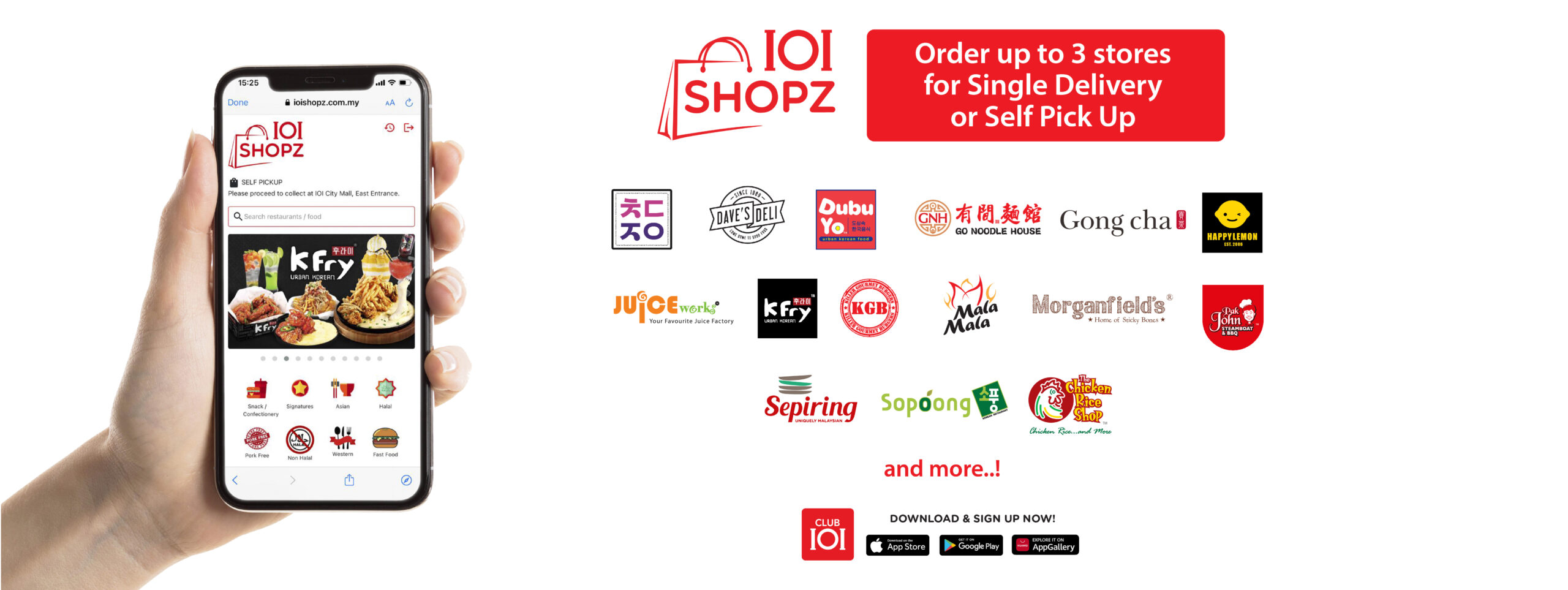 IOI SHOPZ - 3 stores for Single Delivery